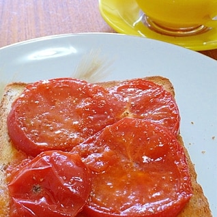 イギリスの朝食☆熱々☆トマト on トースト
